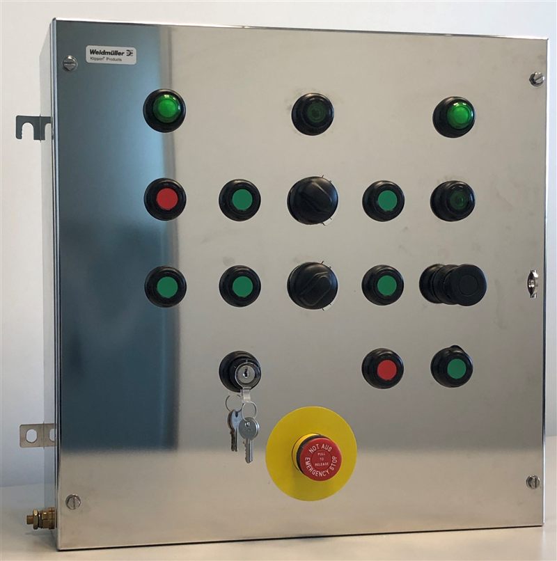 Steel electrical enclosure cabinet for industrial control panels, the Rittal TS8 is a premium bayed enclosure of this type with EMC-optimised design